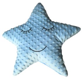 Kék minky csillag párna