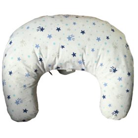 Kék csillagos szoptatós párna